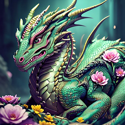 dragon beautiful intricate details