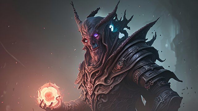 a dark necromancer
