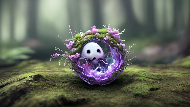 breathtaking award winning 4k uhd photo of a tiny ghost flower in a forest  intricate realistic details