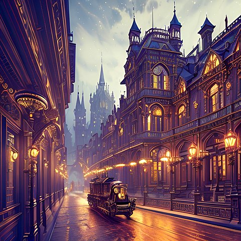 old victorian city beautiful intricate details