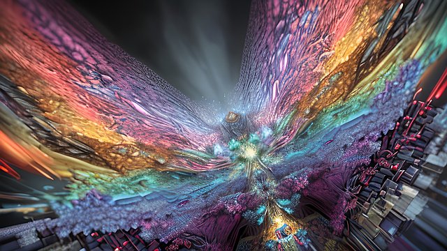4k breathtaking ultrarealistic RAW color photo of a kaleidoscop cloudy night in tokyo  intricate realistic details