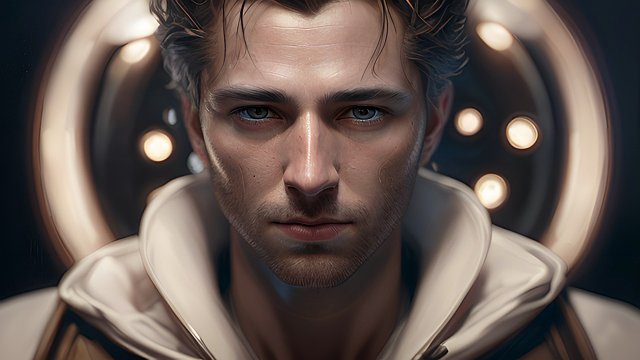 breathtaking portrait of a male movie director
