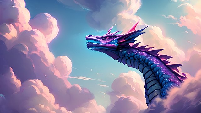 dragon in the sky