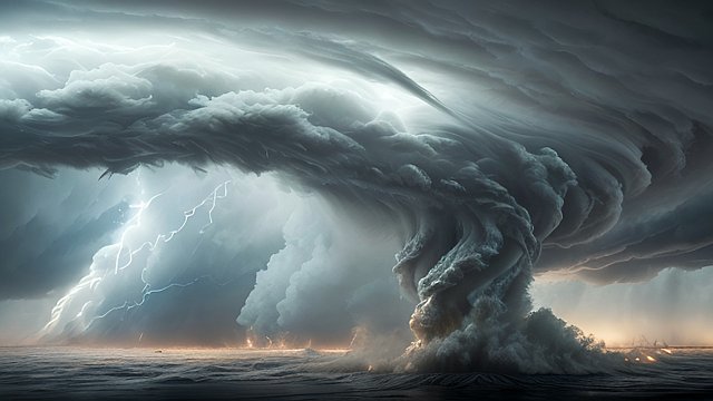 award winning photo of a tornado, intricate realistic details, amazing clouds