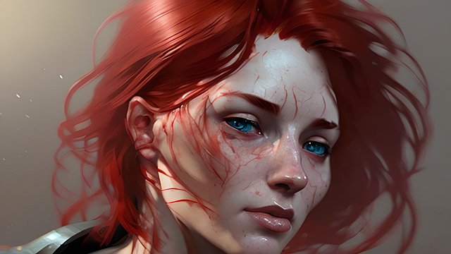 red-haired woman