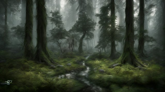breathtaking photo of a mesmerizing forest  intricate realistic details