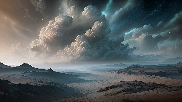 award winning photo of a dying planet, intricate realistic details, amazing clouds