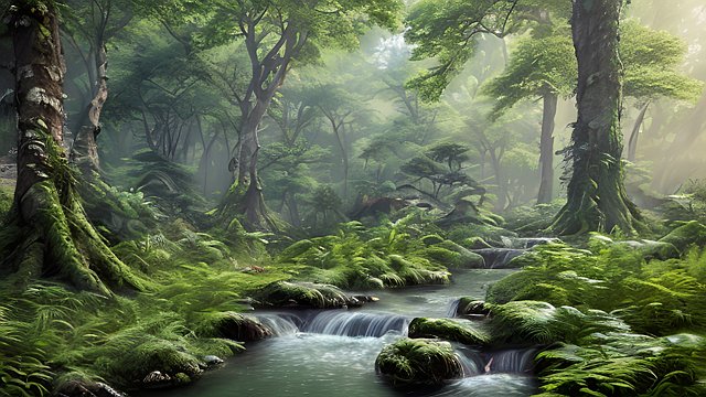 amazing shot in chinese forest - high-resolution  ultra-detailed  3D  hyper-realistic  photorealistic