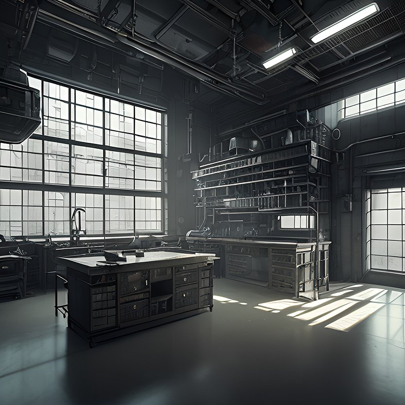 inside a laboratory