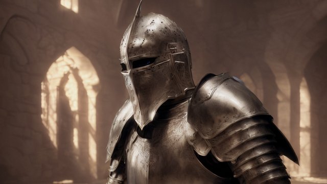breathtaking portrait of a mesmerizing knight in a dungeon, intricate realistic details