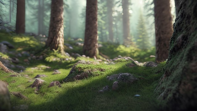 4k breathtaking photo of mountain forests  intricate realistic details