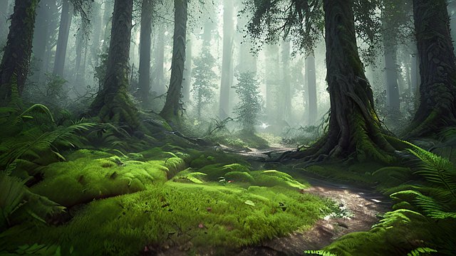 4k breathtaking highly detailed photo of the forest  intricate realistic details