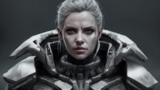 breahtaking portrait of a futuristic dystopian leader, high contrast, ultra-detailed, hyper-realistic, photorealism 