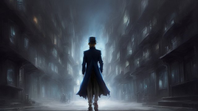 breathtaking mysterious anime character professor layton detective conan  dark atmosphere anime painting  anime manga style  manga style  anime style