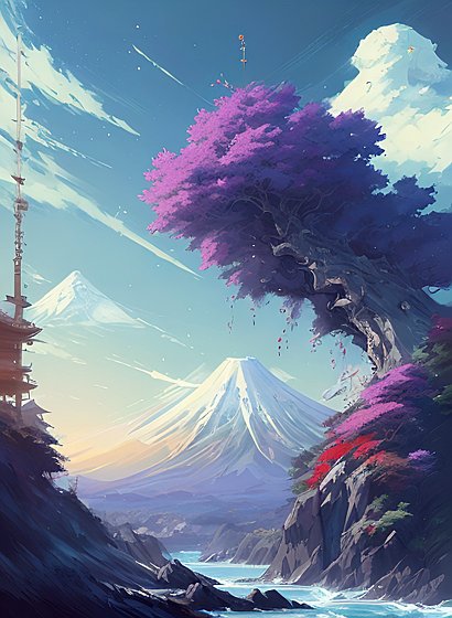 japan  anime fantasy landscape  anime sky  anime landscape