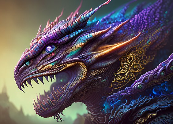 ethereal draconic face, beautiful colorful, intricate details, dark background, award winning colorful painting