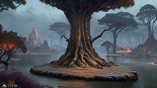 award winning photo of morrowind landscape  intricate realistic details