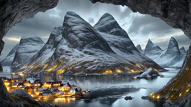 amazing shot of the norway countryside - high-resolution  ultra-detailed  intricate realistic details  amazing atmosphere  hyper-realistic  photorealistic