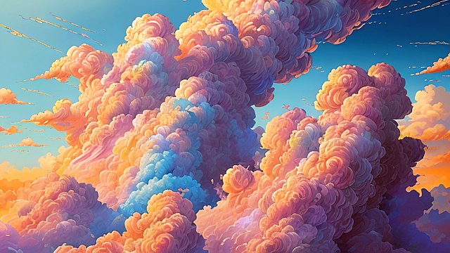 breathtaking anime painting, colorful, intricate realistic details, breathtaking anime clouds