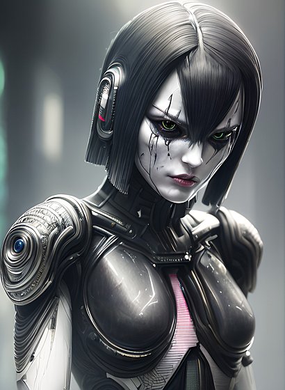 award winning ultra high quality octane portrait of an android in a futuristic tokyo  intricate realistic details  futuristic  dark background  high quality visual effects
