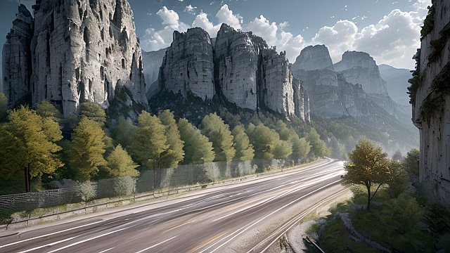 amazing shot in french vercors - high-resolution  ultra-detailed  3D  hyper-realistic  photorealistic