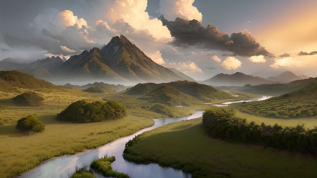 award winning breathtaking shot of argentinian countryside  intricate realistic details  breathtaking clouds  photorealistic