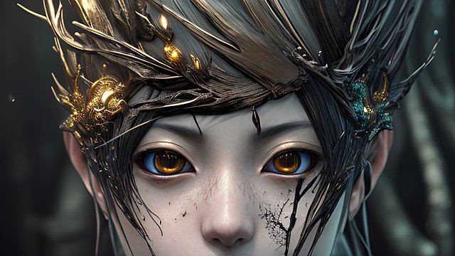the most breathtaking award winning amazing 4k uhd detailed fascinating anime portrait of a dark forest  intricate realistic details  dark shades