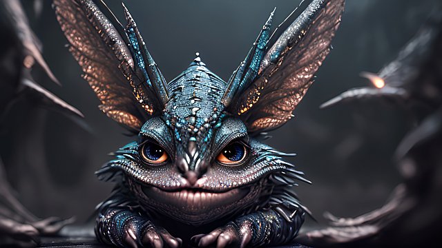 award winning mesmerizing photo of a whimsical creature in a dark dungeon, intricate realistic details