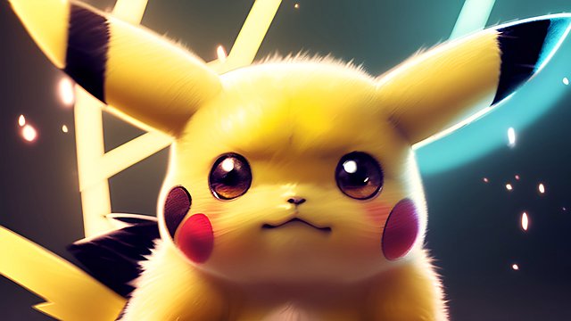 breathtaking portrait of pikachu the pokemon  high quality anime drawing