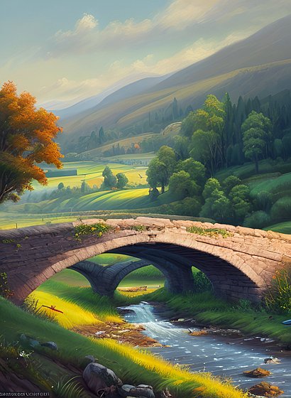 painting of the countryside