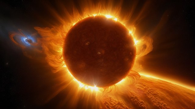 breathtaking photo of the sun  the star the sun  a star in space  a photo of the sun in space