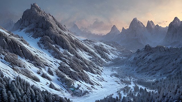 amazing shot in french mountains - high-resolution, ultra-detailed, 3D, hyper-realistic, photorealistic