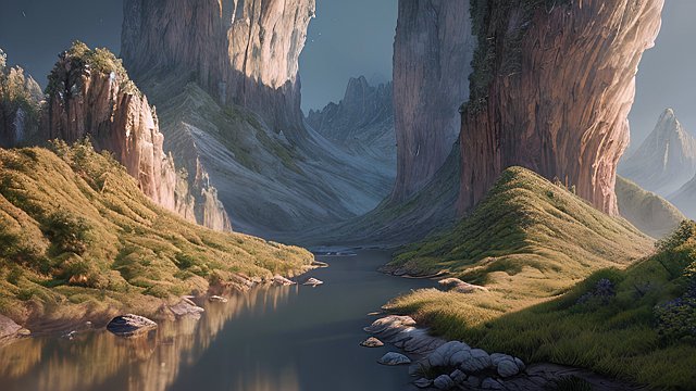 4k breathtaking landscape, intricate realistic details