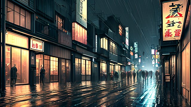 4k breathtaking RAW color photo of a rainy night in a tokyo small street  intricate realistic details