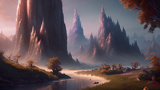 a fantasy background