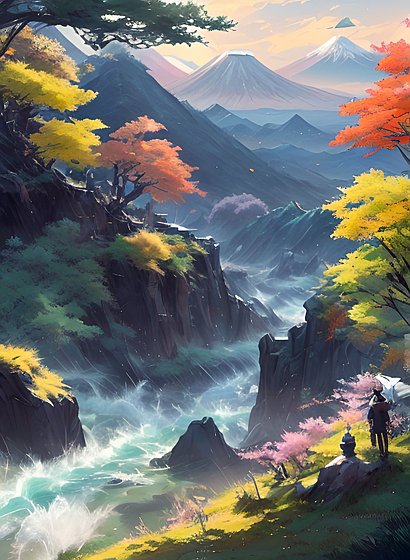 japan  anime fantasy landscape  anime sky  anime landscape