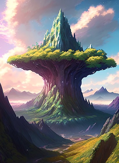 anime realistic fantasy landscape  anime sky  anime landscape