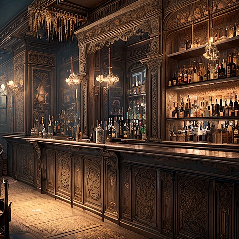 old bar beautiful intricate details