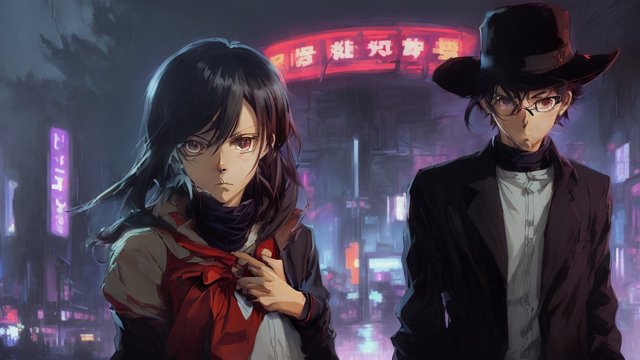 anime character detective conan, dark atmosphere anime painting, anime manga style, manga style, anime style