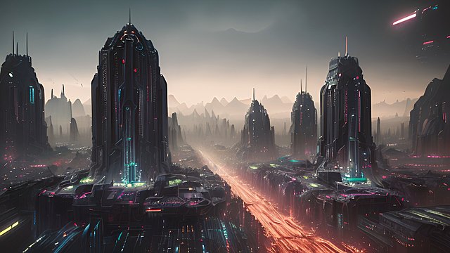 sxnfv style, A grand city in the year 2100, atmospheric, hyper realistic, epic composition cinematic