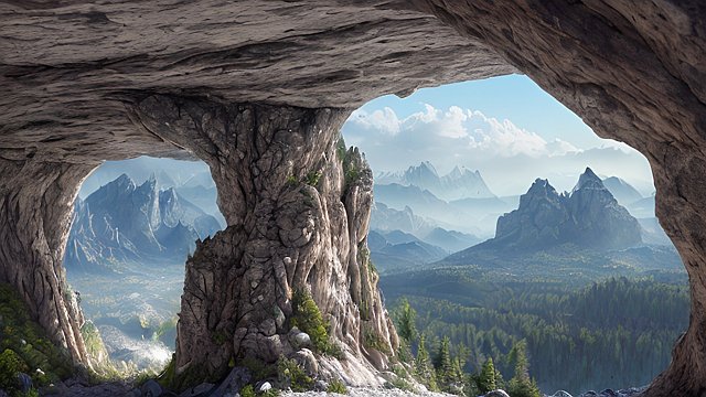 amazing shot in french mountains - high-resolution, ultra-detailed, 3D, hyper-realistic, photorealistic