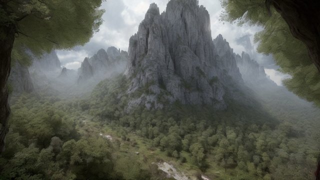 amazing shot in french vercors - high-resolution  ultra-detailed  3D  hyper-realistic  photorealistic