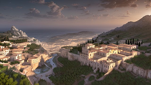amazing shot of the spanish mediterranean countryside - high-resolution, ultra-detailed, intricate realistic details, amazing atmosphere, hyper-realistic, photorealistic