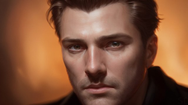 breathtaking portrait of a male movie director 