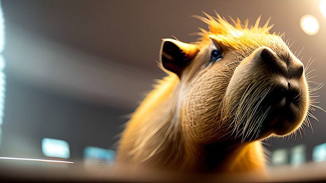award winning shot of a capybara
